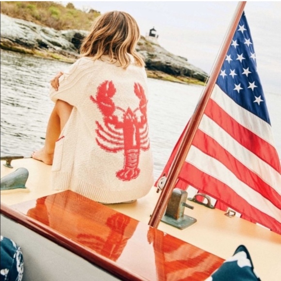 Anthropologie Sweaters - Anthropologie Lobster Cardigan